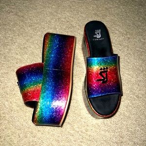 Shane Justin rainbow bursts platforms